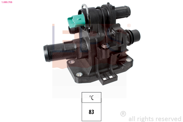 EPS Termostat, kølemiddel 1880708 for FORD VOLVO LANCIA MINI DS FORD USA MAZDA SUZUKI