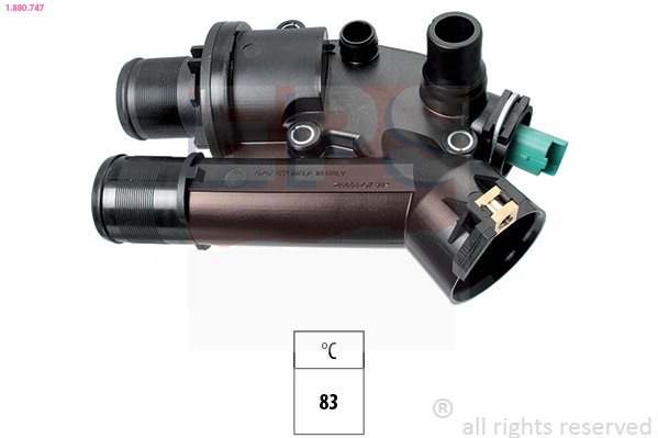 EPS Termostat, kølemiddel 1880747 for FORD LANCIA DS JAGUAR MITSUBISHI LAND ROVER