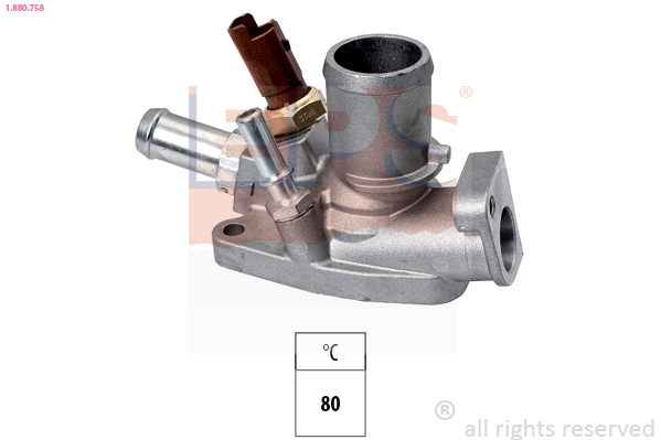 EPS Termostat, kølemiddel 1880758 for ABARTH FERRARI JEEP FIAT CHRYSLER DODGE LANCIA