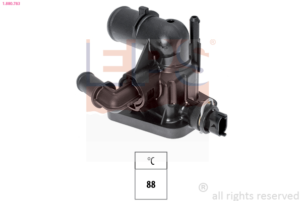 EPS Termostat, kølemiddel 1880783 for OPEL FORD GENERAL MOTORS DS SUZUKI