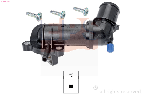 EPS Termostat, kølemiddel 1880786 for OPEL GENERAL MOTORS FIAT SUZUKI