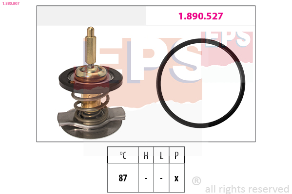 EPS Termostat, kølemiddel 1880807 for DAEWOO VW MERCEDES-BENZ