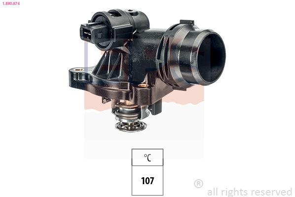 EPS Termostat, kølemiddel 1880874 for BMW