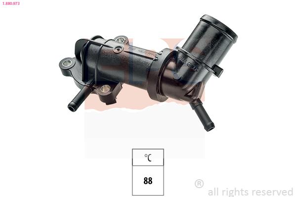 EPS Termostat, kølemiddel 1880973 for JEEP