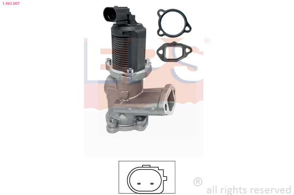 EPS EGR-ventil 1.963.007 for OPEL FORD LANCIA FIAT GENERAL MOTORS VAUXHALL SUZUKI