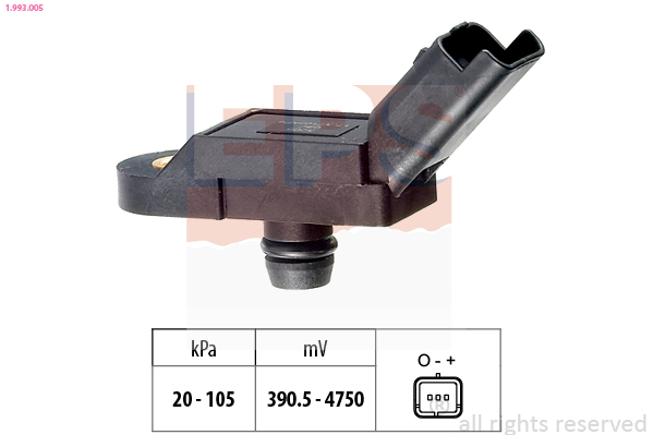 EPS Lufttrykssensor 1993005 for RENAULT PEUGEOT