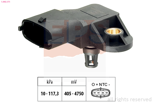EPS Lufttrykssensor 1.993.171 for FORD FIAT DR PEUGEOT HONDA LADA MITSUBISHI CHERY