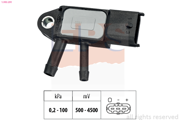 EPS Lufttrykssensor 1.993.291 for FORD OPEL VOLVO POLESTAR GENERAL MOTORS FIAT MERCEDES-BENZ NISSAN RENAULT SUZUKI KG MOBILITY