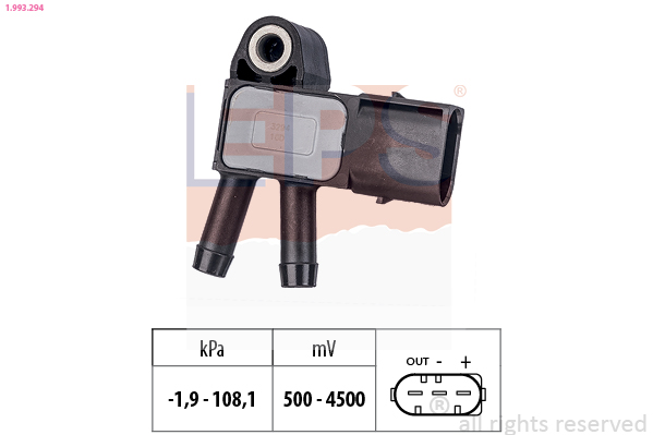 EPS Sensor,udstødningstryk 1.993.294 for MERCEDES-BENZ INFINITI