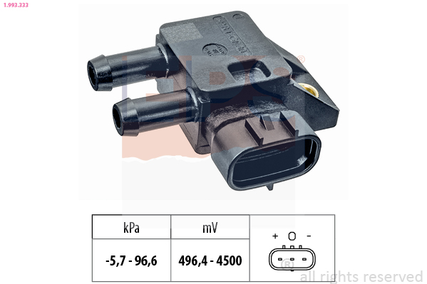 EPS Sensor,udstødningstryk 1.993.333 for LEXUS TOYOTA