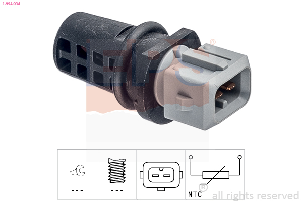 EPS Sensor, indsugningstemp. 1.994.034 for CHEVROLET