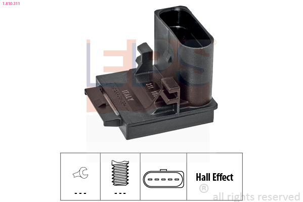 EPS Kontakt, koblingsbetjening (fartpilot) 1.810.311 for VW