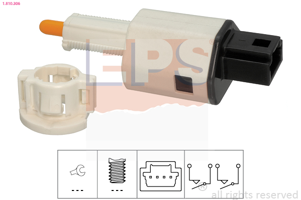 EPS Kontakt, koblingsbetjening (fartpilot) 1810306 for RENAULT