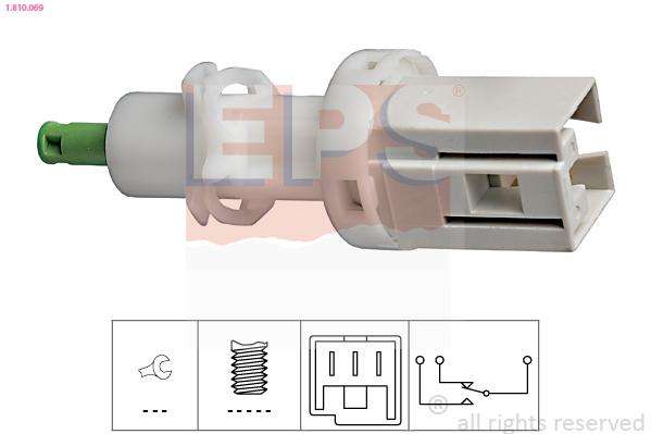 EPS Kontakt, koblingsbetjening (fartpilot) 1810069 for PEUGEOT LANCIA FIAT IVECO