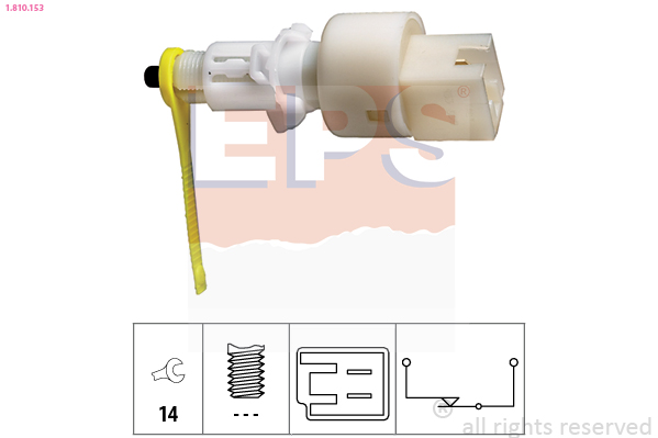 EPS Kontakt, koblingsbetjening (fartpilot) 1810153 for FIAT
