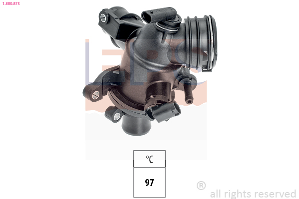 EPS Termostat, kølemiddel 1880875 for MERCEDES-BENZ INFINITI
