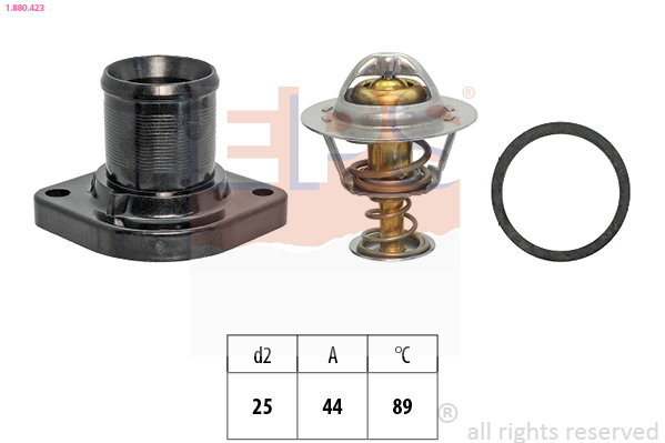 EPS Termostat, kølemiddel 1880423 for FIAT PEUGEOT