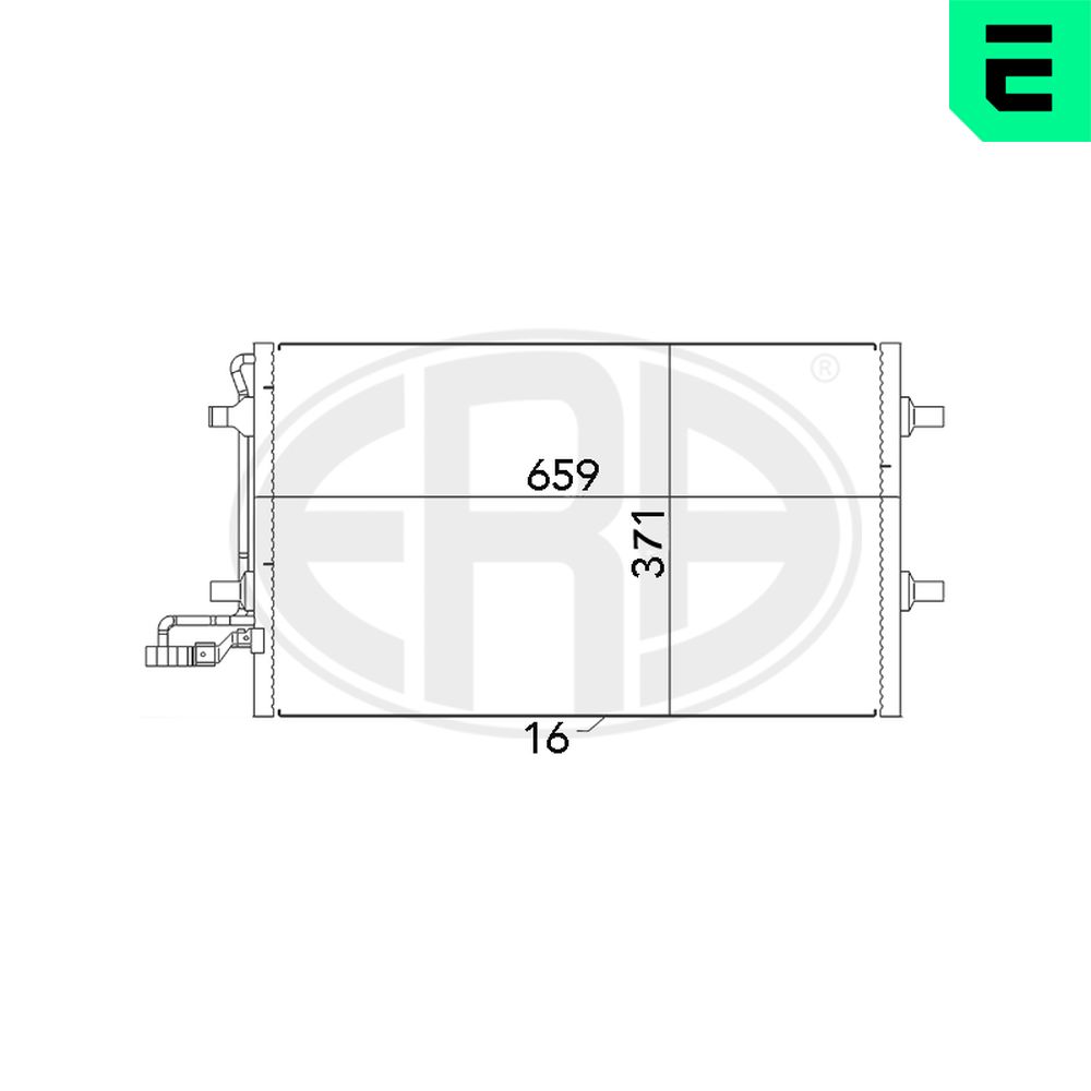 ERA Kondensor, klimaanlæg 667040 for VOLVO