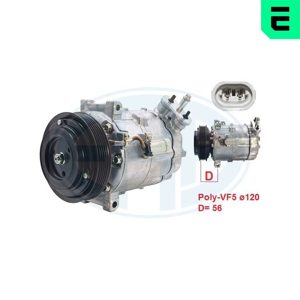 ERA Kompressor, klimaanlæg 670105 for OPEL FIAT