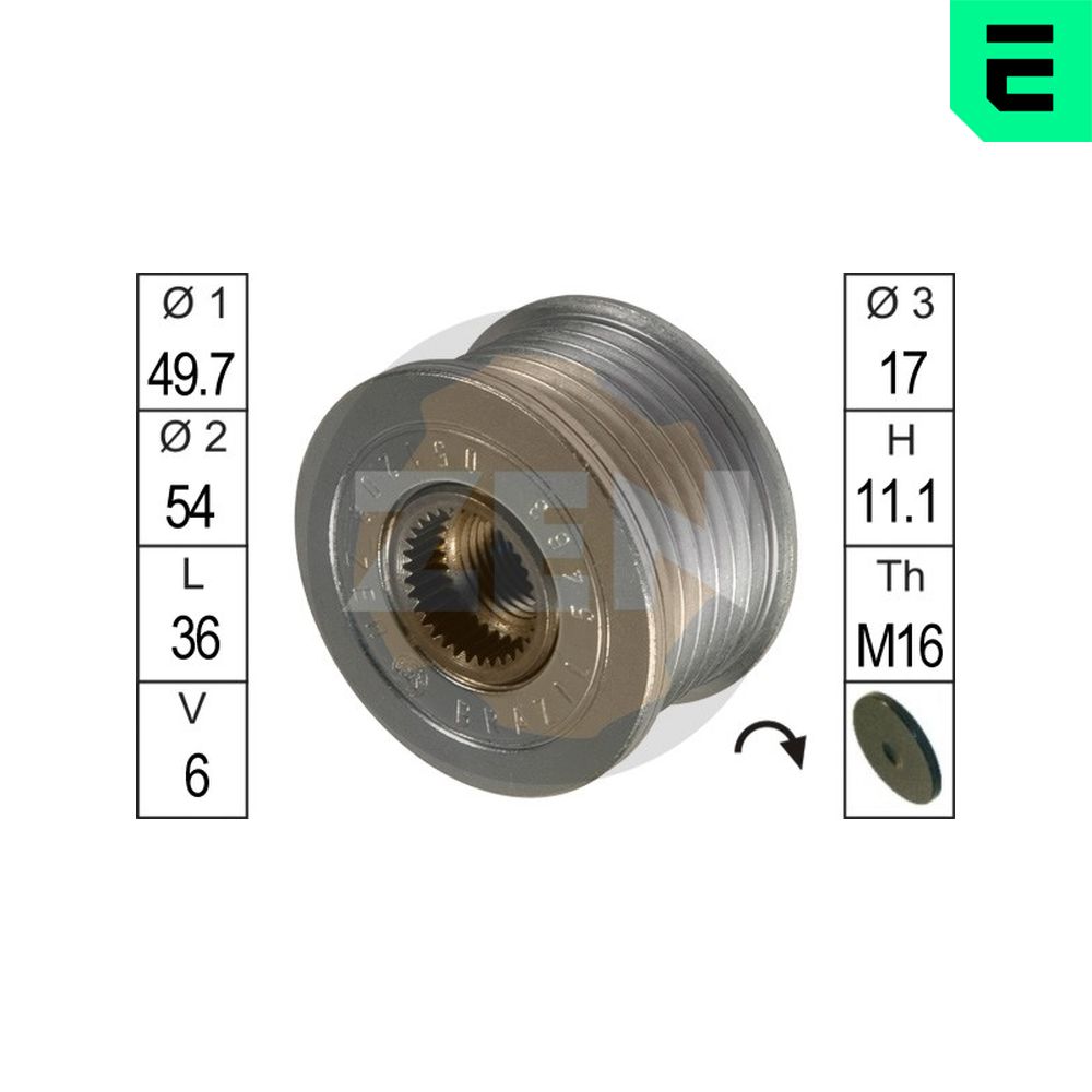 ERA Generator friløbskobling zn5463 for MERCEDES-BENZ