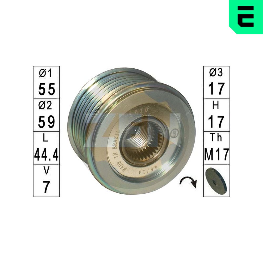 ERA Generator friløbskobling zn5610 for MITSUBISHI TOYOTA
