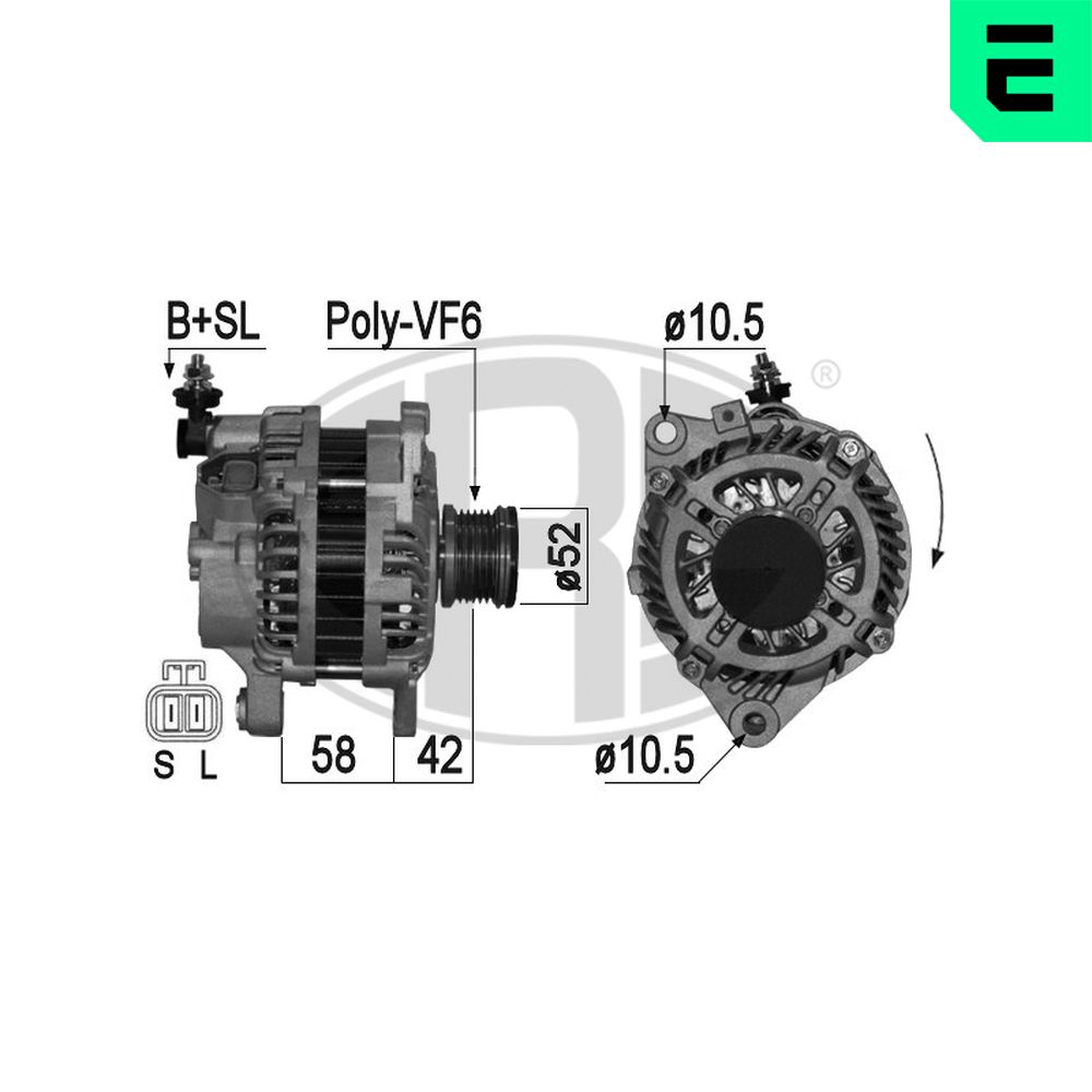 ERA Generator 209153a for MITSUBISHI NISSAN