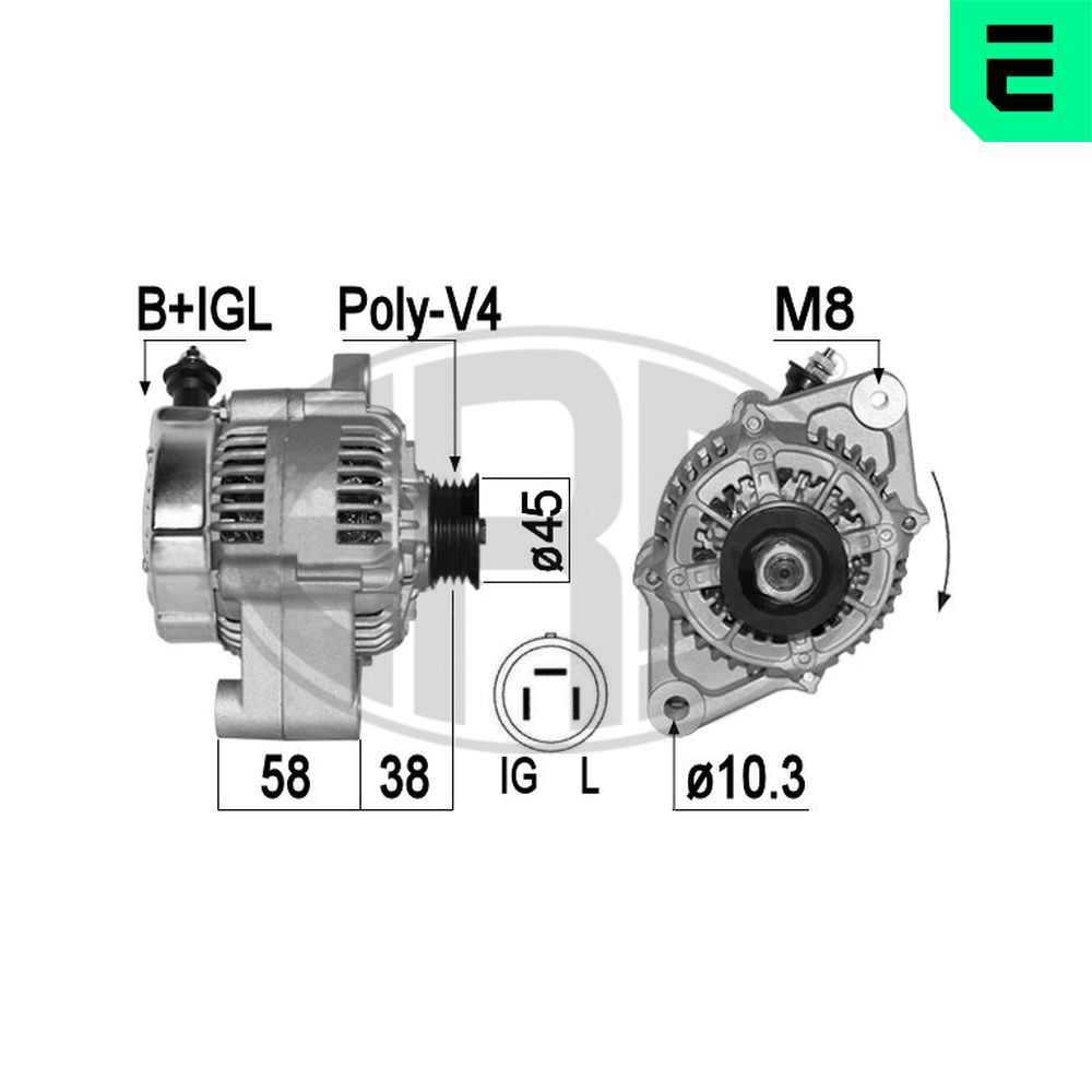 ERA Generator 209342a for DAIHATSU