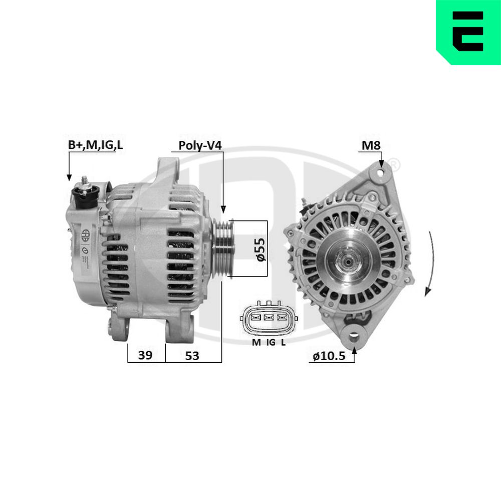 ERA Generator 209673A for TOYOTA
