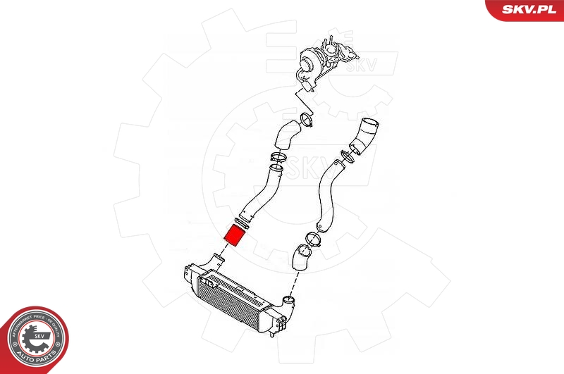 ESEN SKV Ladeluftslange 43skv287 for KIA