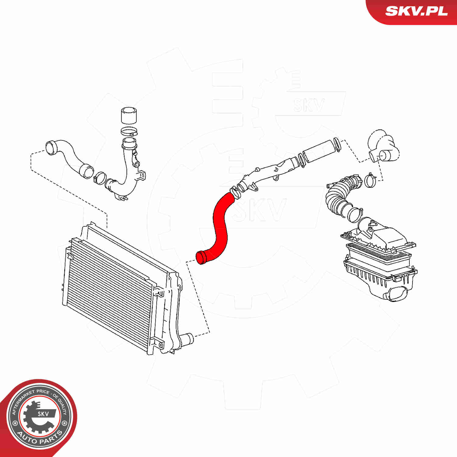 ESEN SKV Ladeluftslange 43skv340 for TOYOTA