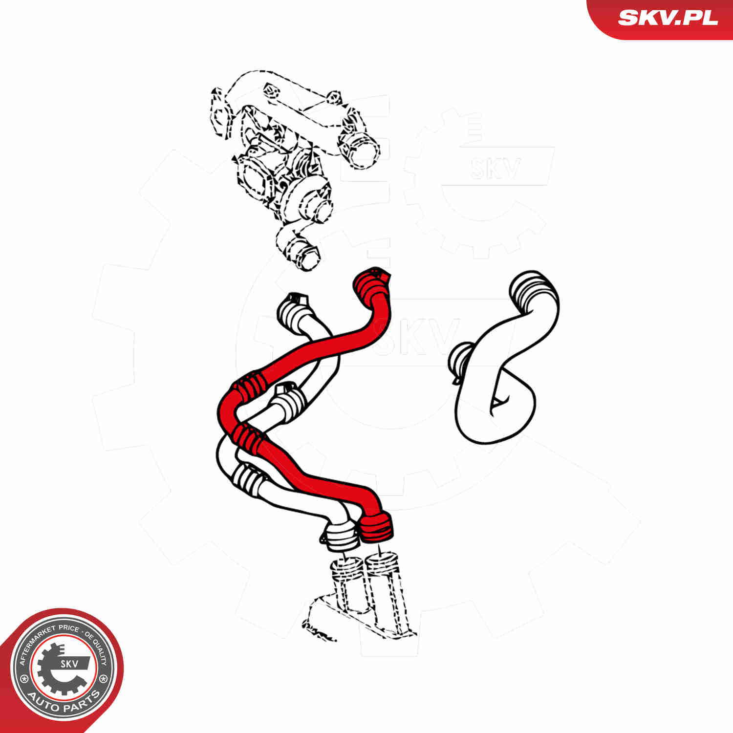 ESEN SKV Ladeluftslange 43skv060 for RENAULT
