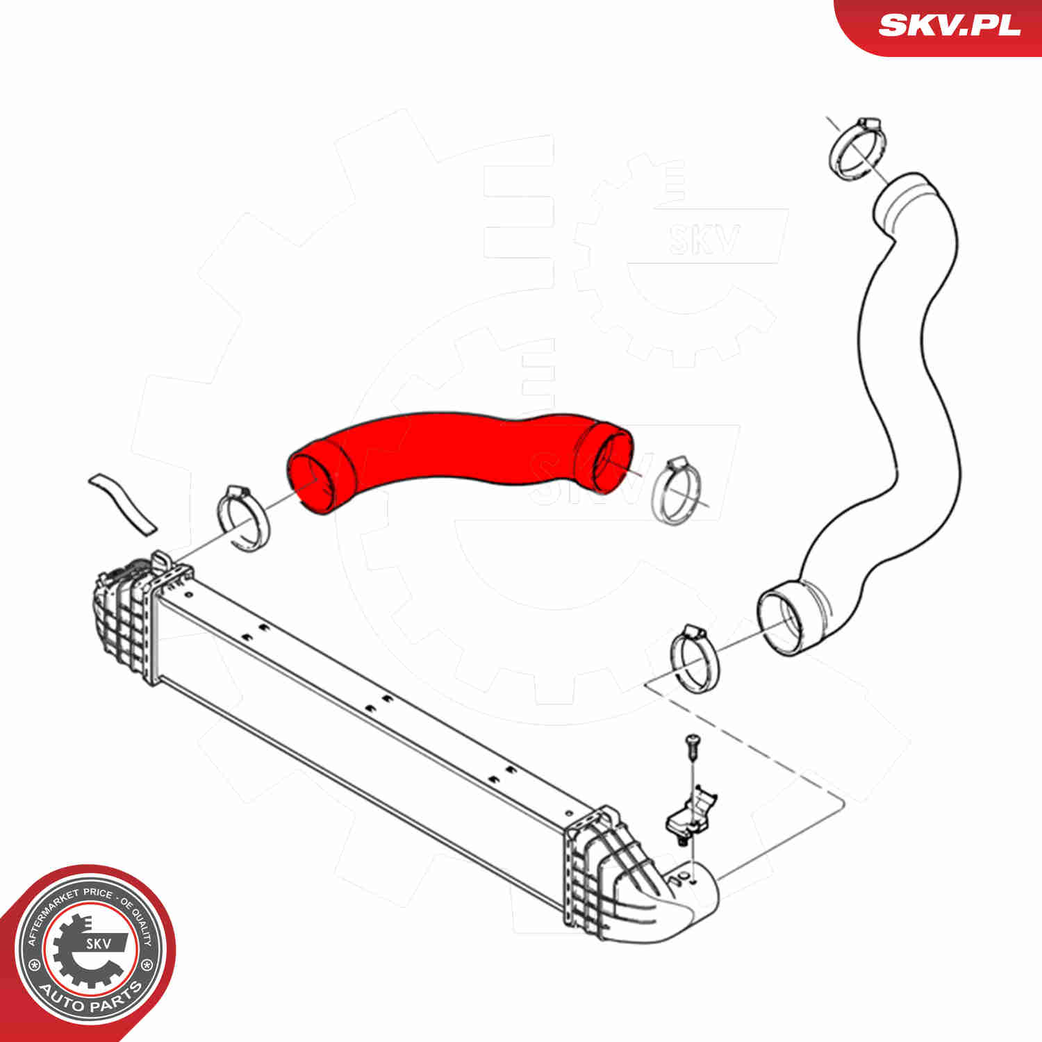 ESEN SKV Ladeluftslange 43skv218 Intercooler for VOLVO