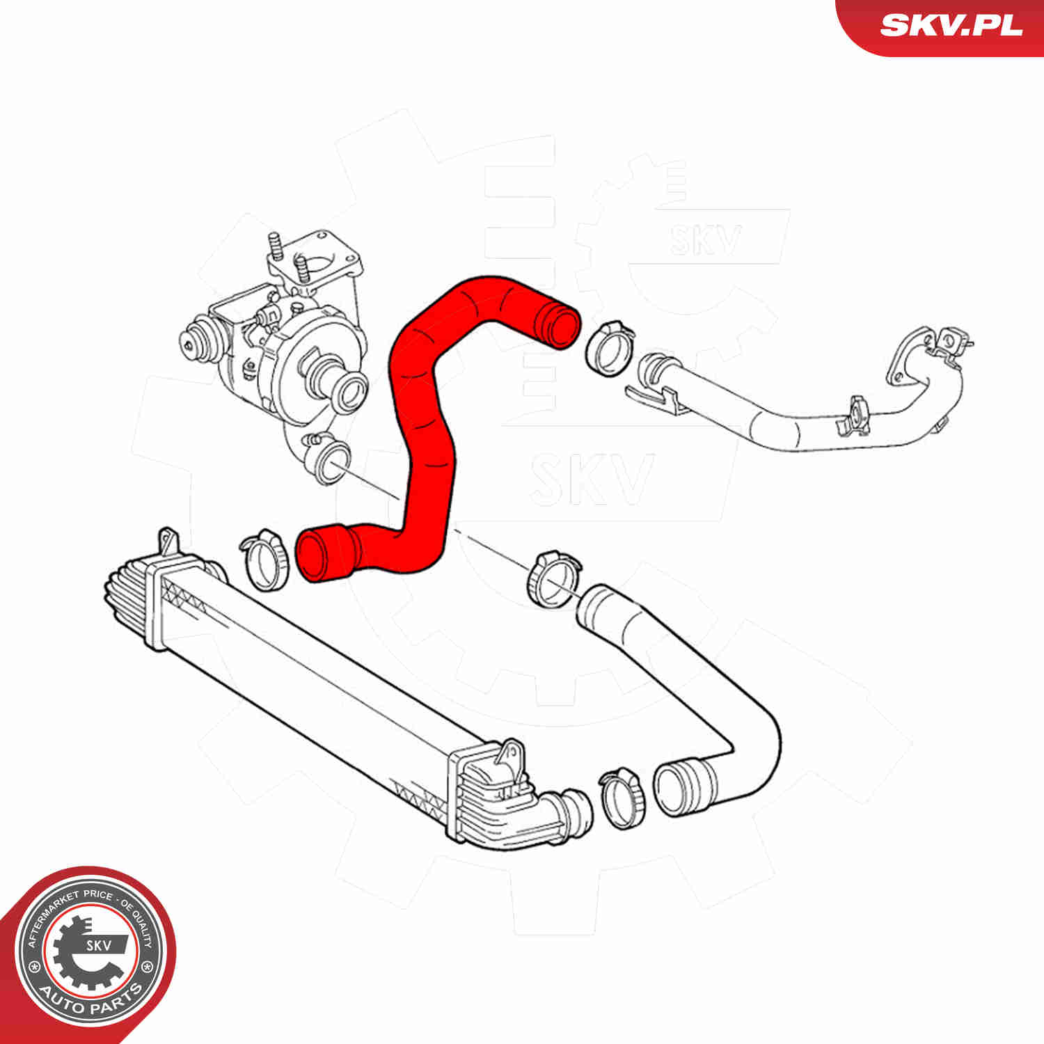 ESEN SKV Ladeluftslange 43skv355 for LANCIA
