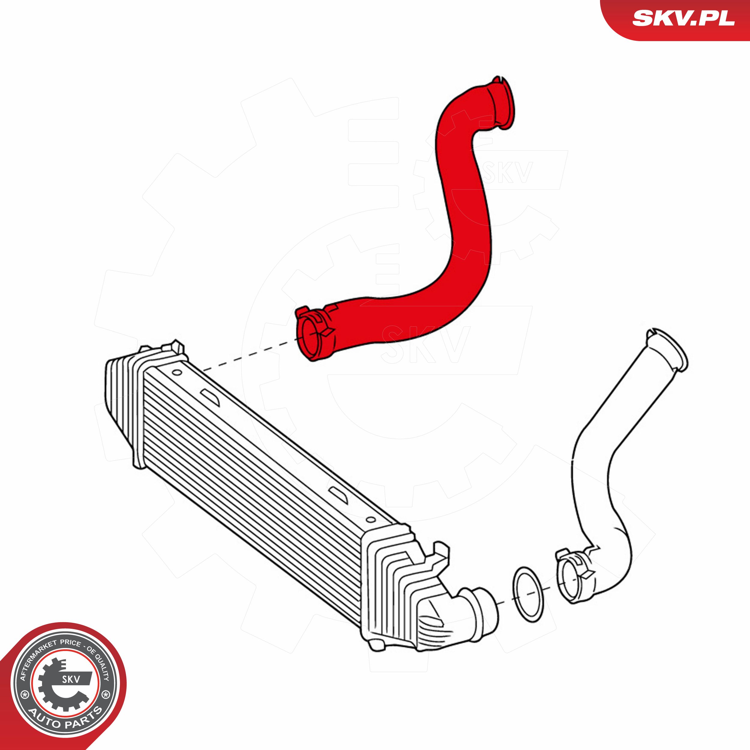 ESEN SKV Ladeluftslange 43skv111 Intercooler for MERCEDES-BENZ
