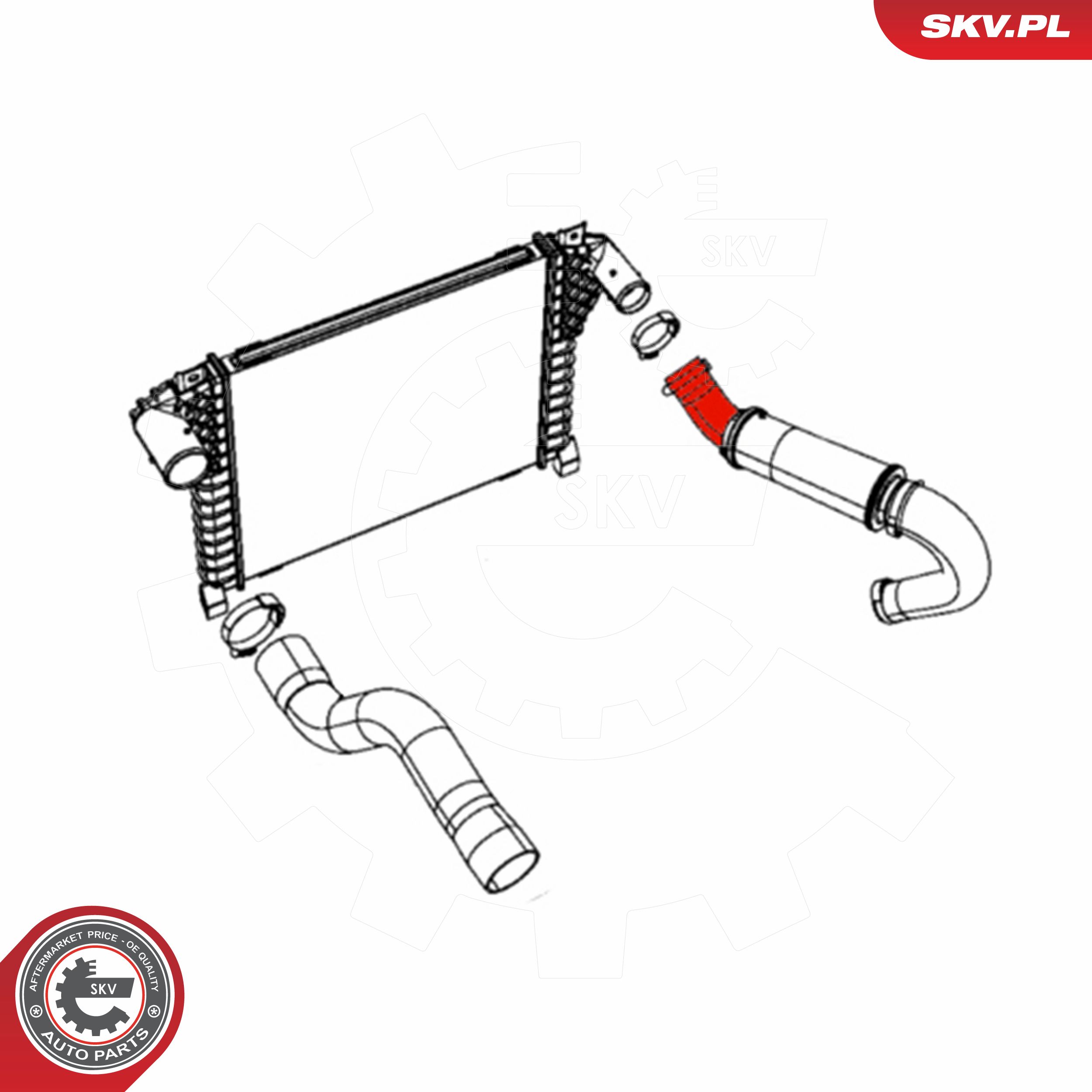 ESEN SKV Ladeluftslange 43skv162 for DODGE