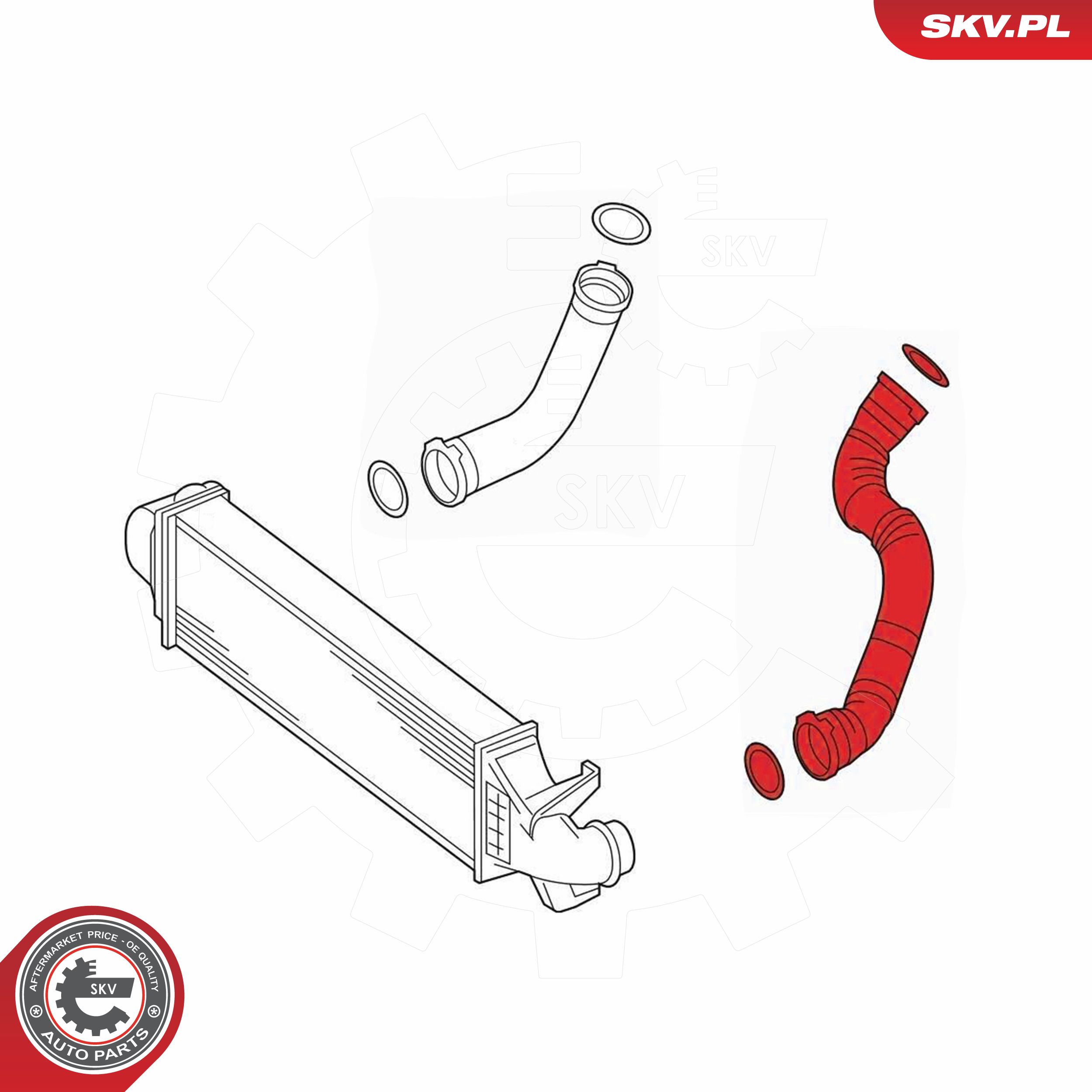 ESEN SKV Ladeluftslange 43skv335 for MERCEDES-BENZ