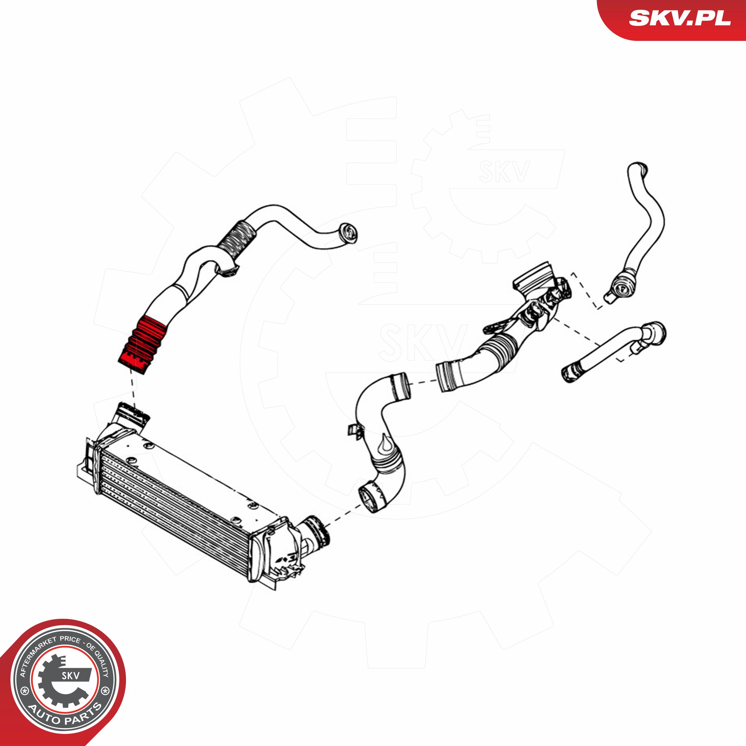ESEN SKV Ladeluftslange 43skv085 for BMW