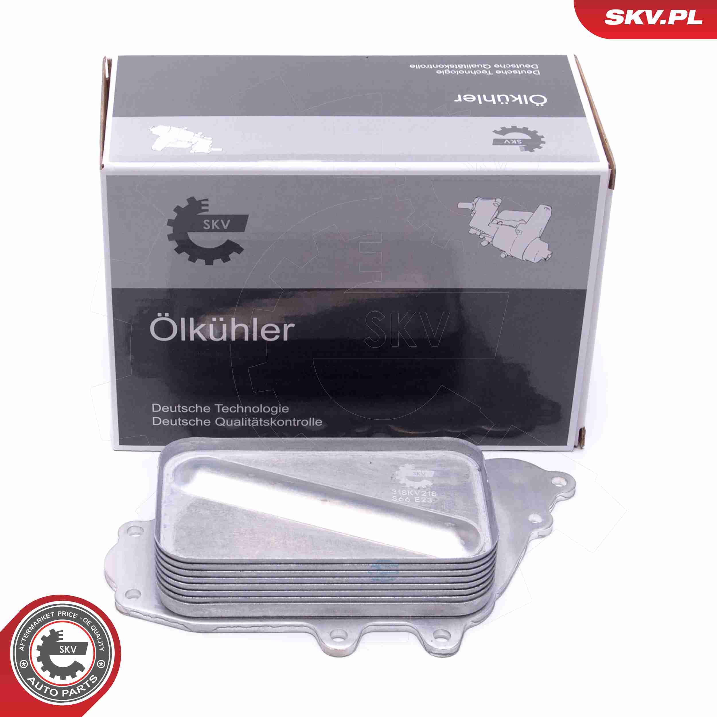 ESEN SKV Oliekøler, motorolie 31skv218 foran for MERCEDES-BENZ