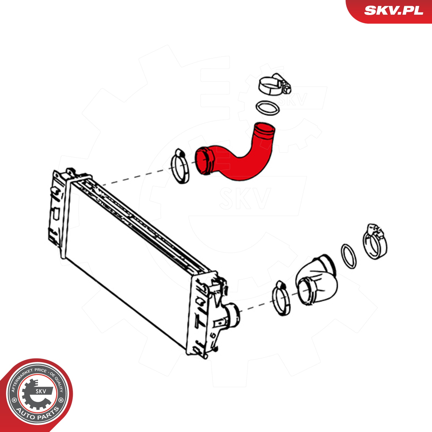 ESEN SKV Ladeluftslange 24skv655 for MERCEDES-BENZ