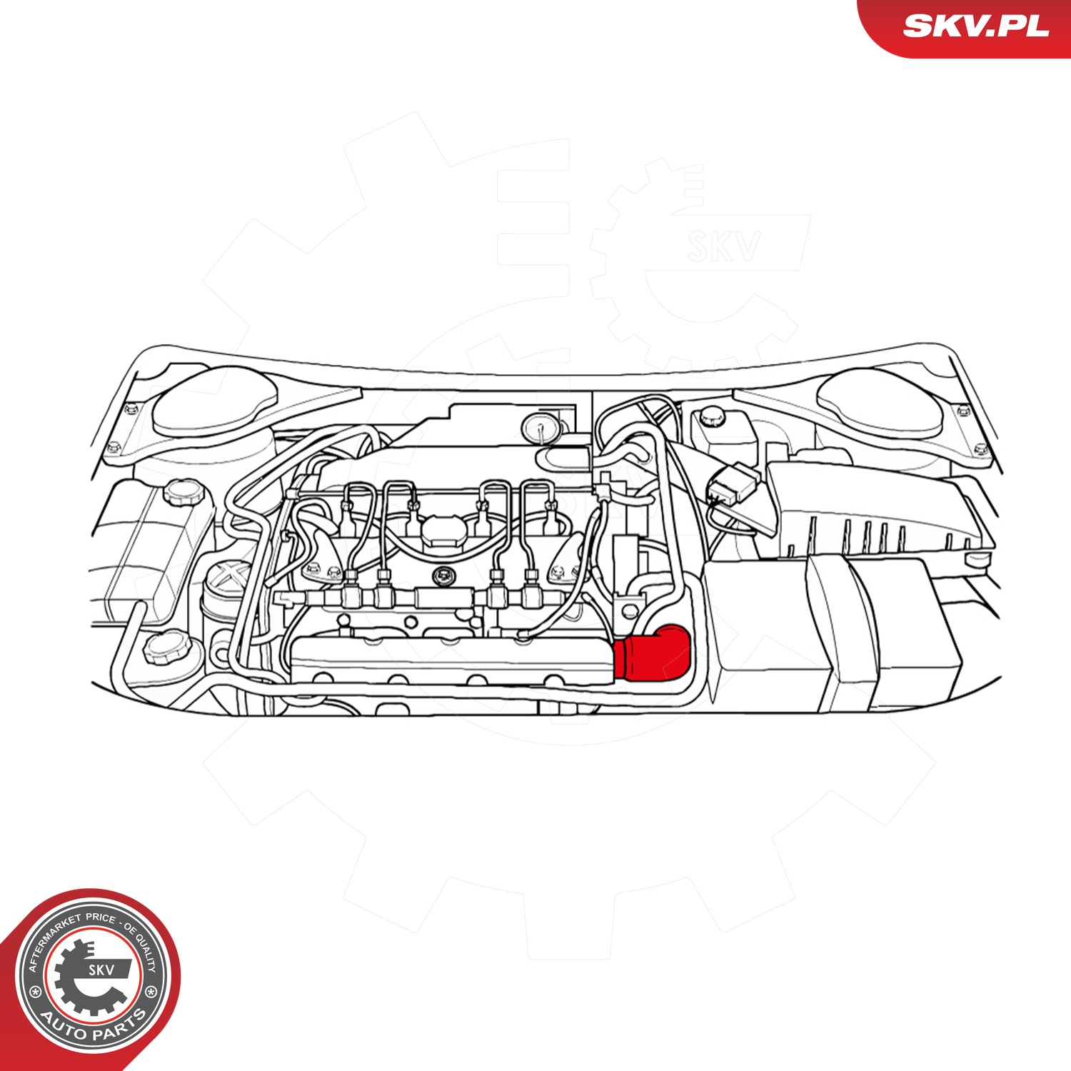 ESEN SKV Ladeluftslange 24skv216 for FORD