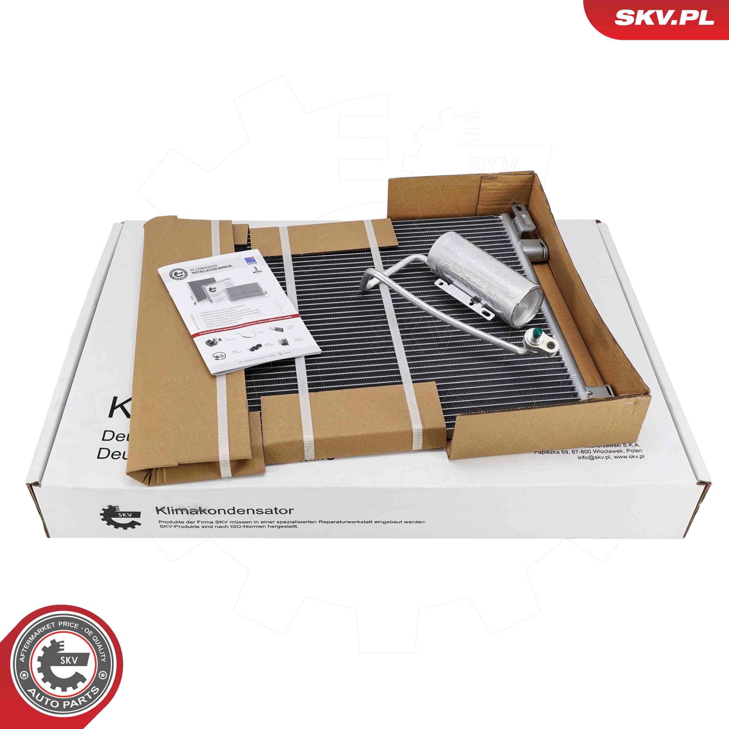 ESEN SKV Kondensor, klimaanlæg 86skv453 for CADILLAC SAAB