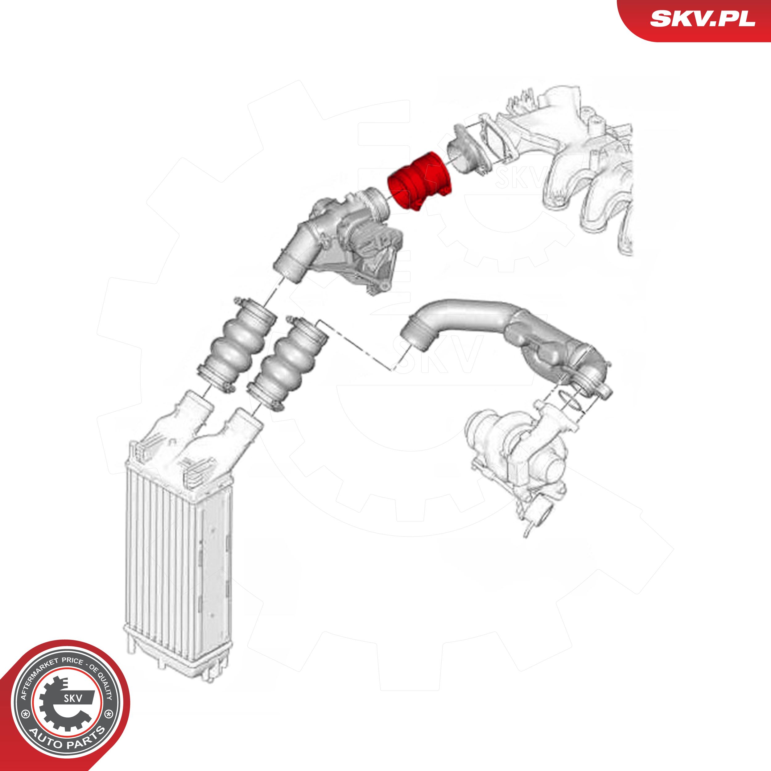 ESEN SKV Ladeluftslange 24skv560 for PEUGEOT CITROËN/PEUGEOT MINI