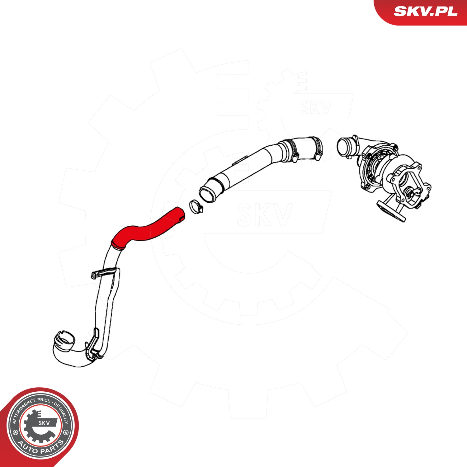 ESEN SKV Ladeluftslange 24skv129 for OPEL