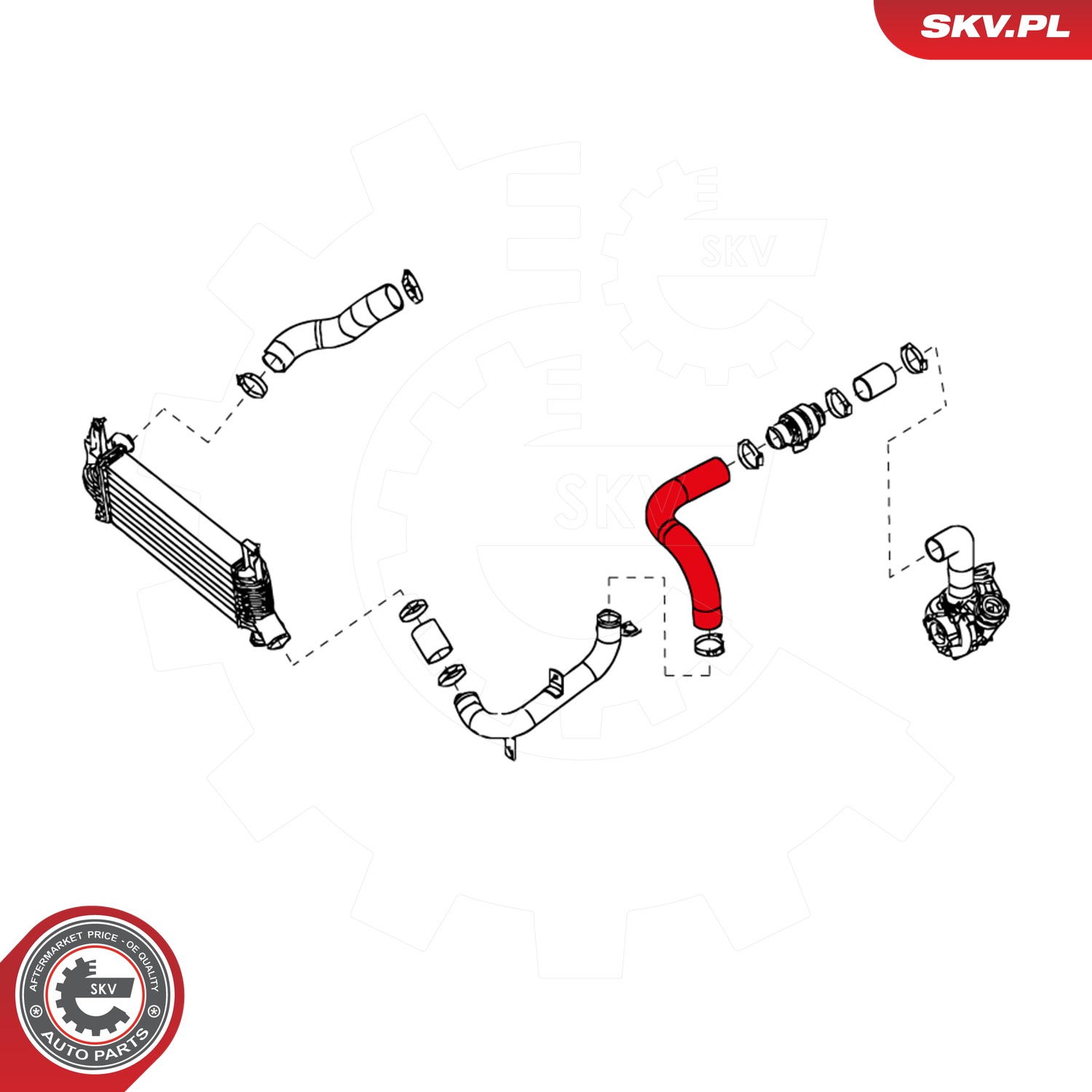 ESEN SKV Ladeluftslange 24skv658 for NISSAN