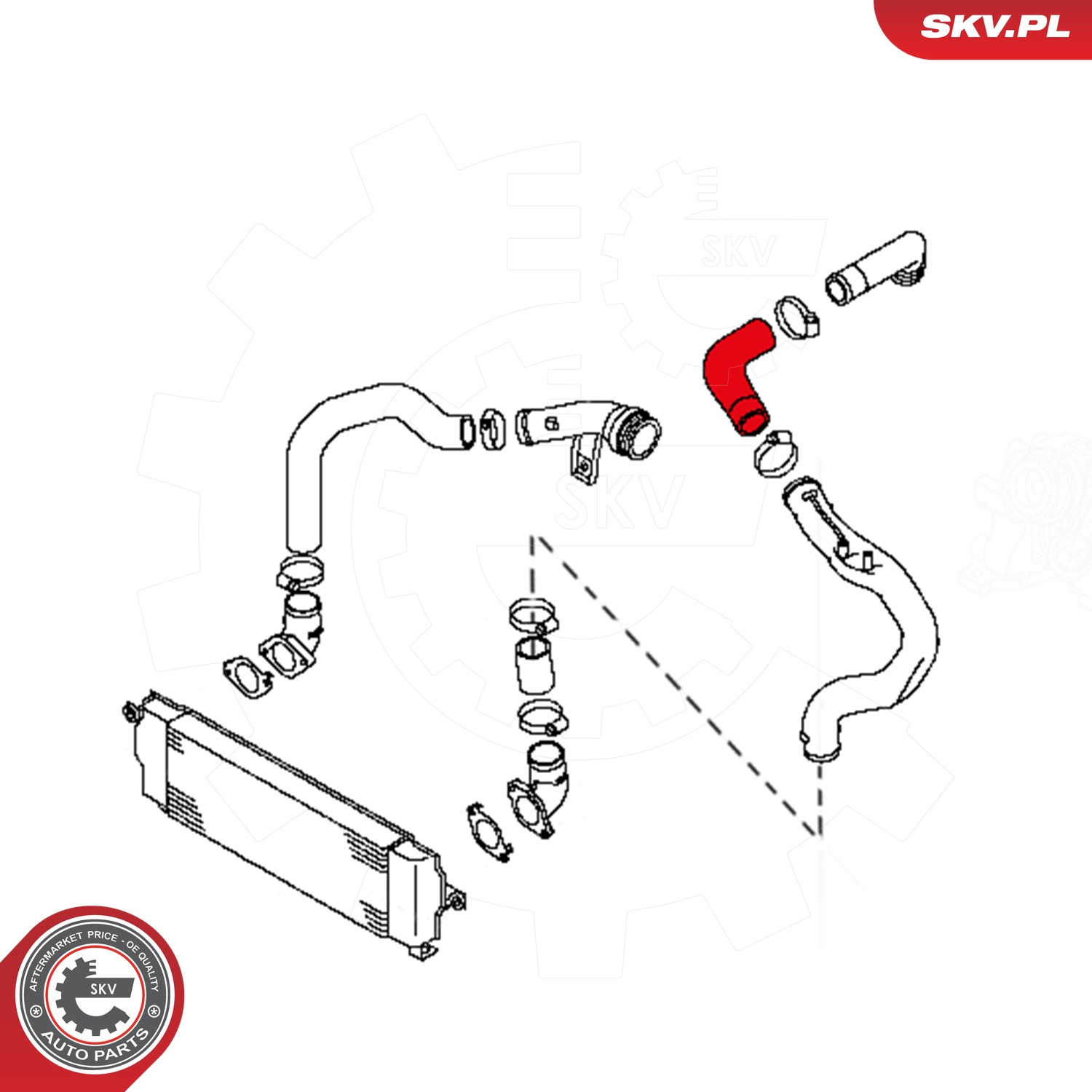 ESEN SKV Ladeluftslange 24skv798 for RENAULT NISSAN