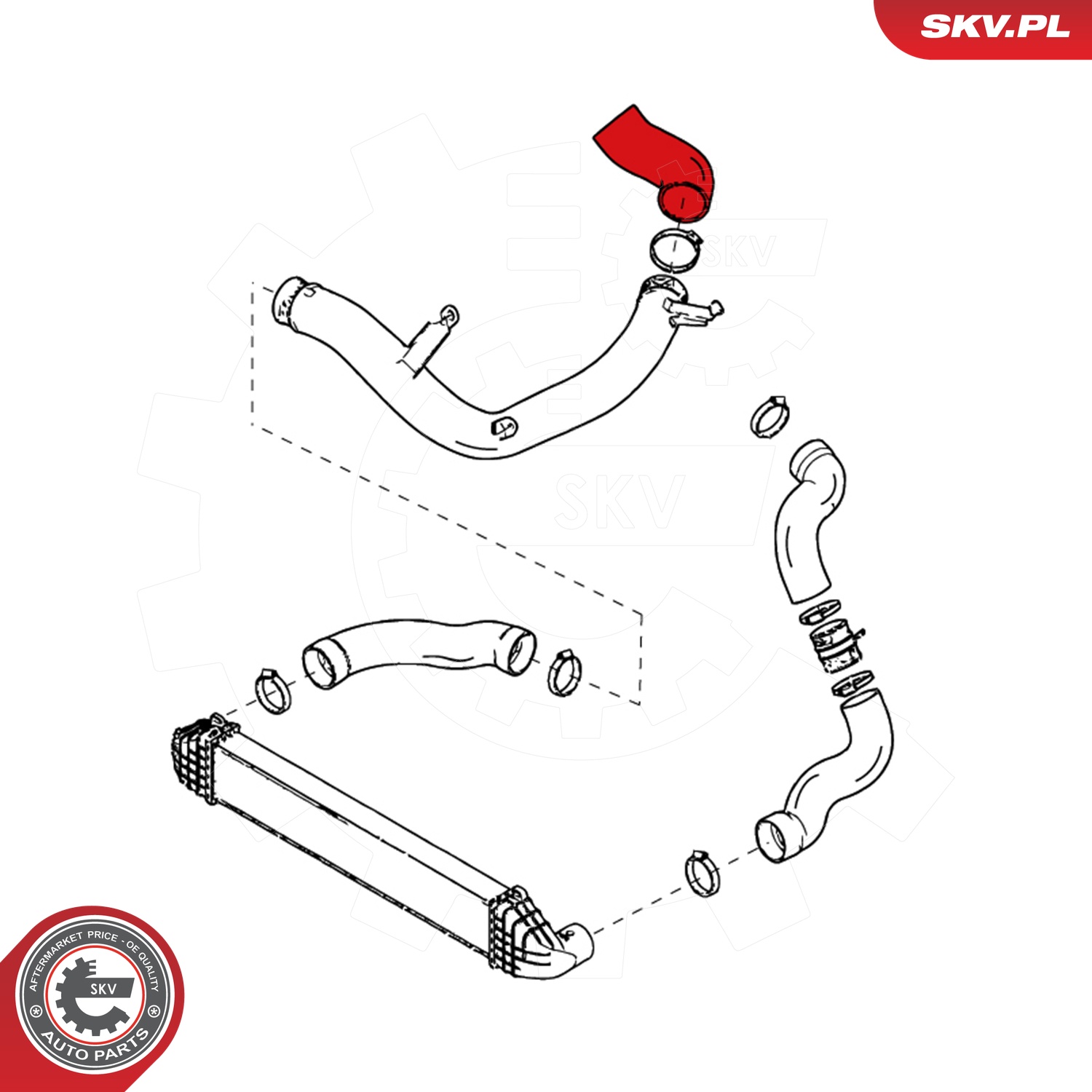 ESEN SKV Ladeluftslange 24skv801 for VOLVO