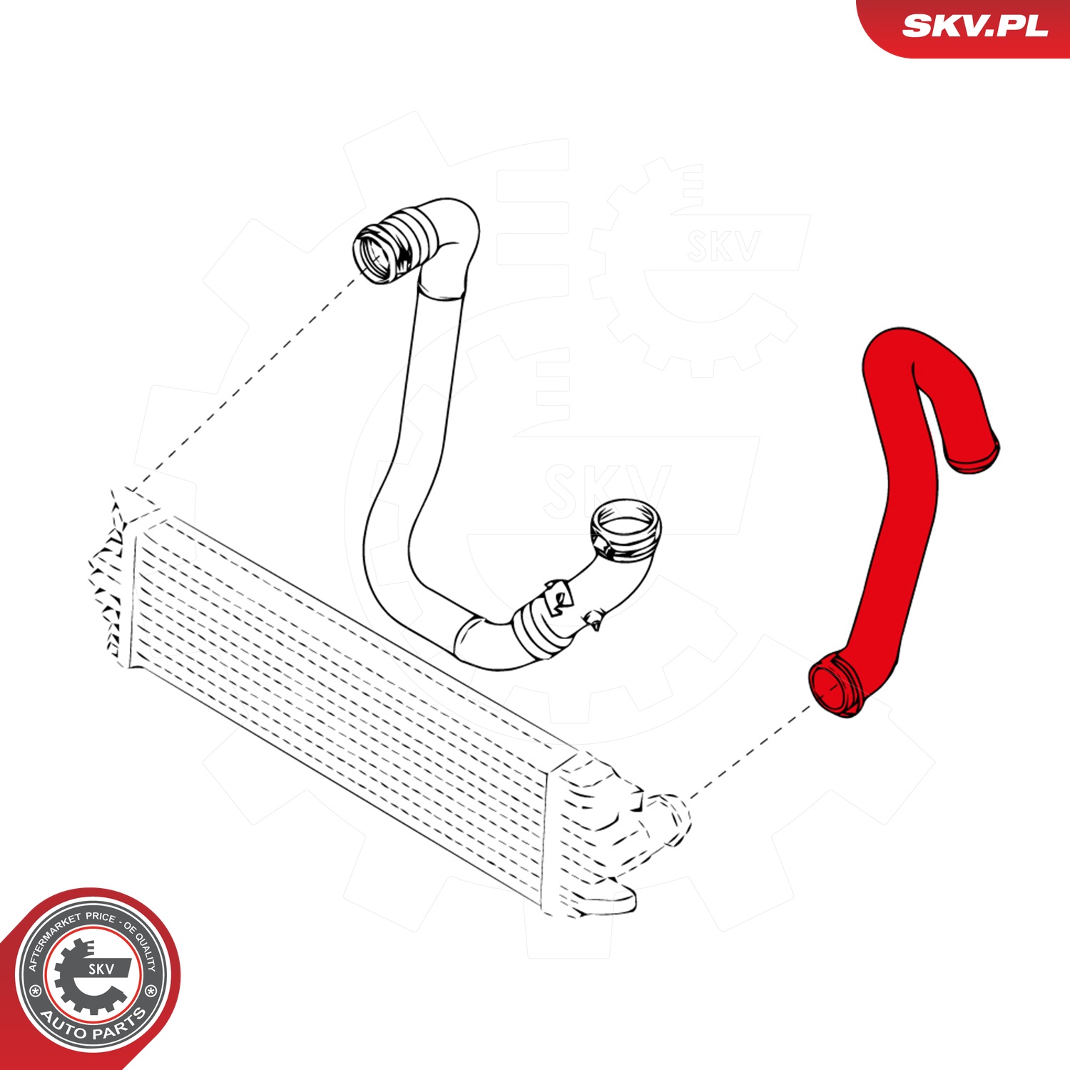 ESEN SKV Ladeluftslange 24skv987 Intercooler for OPEL RENAULT