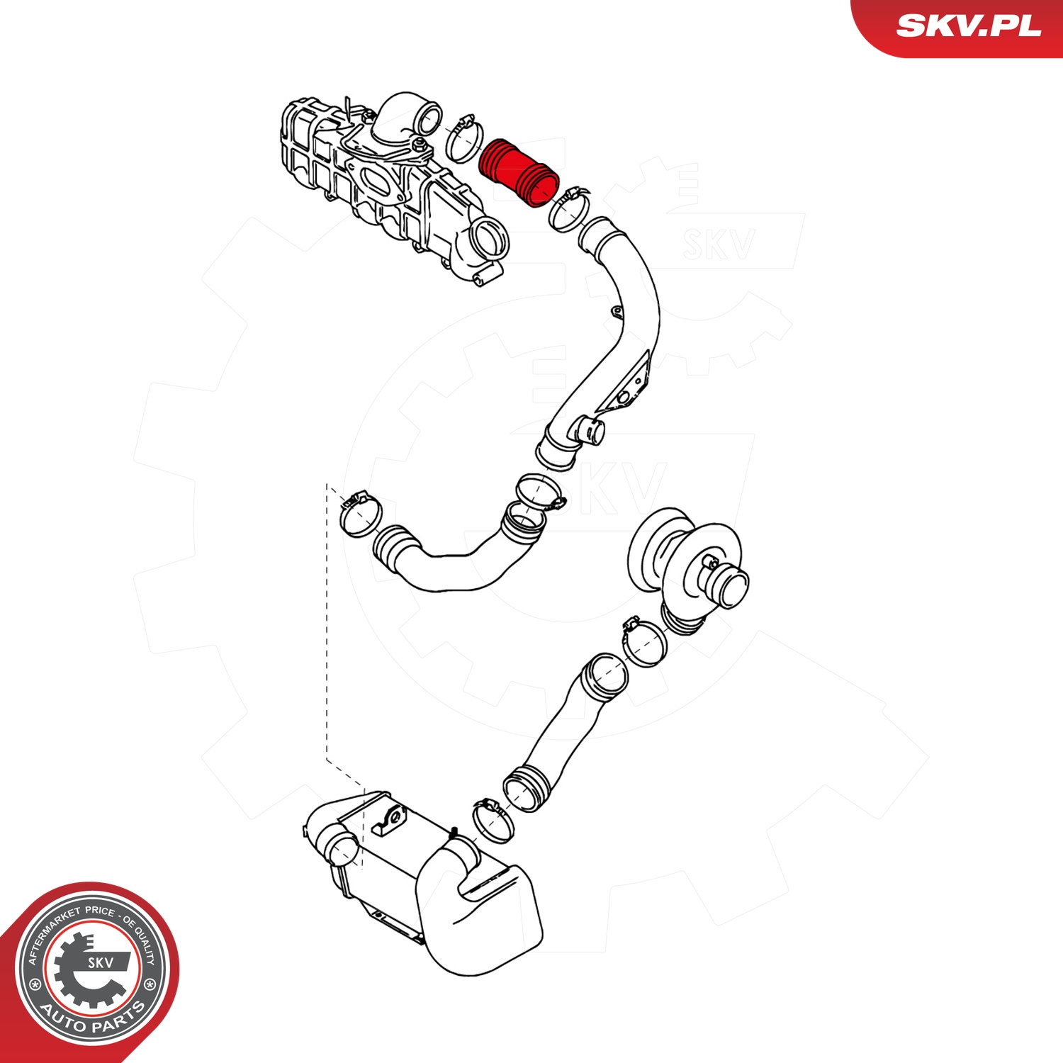 ESEN SKV Ladeluftslange 24skv878 for VW