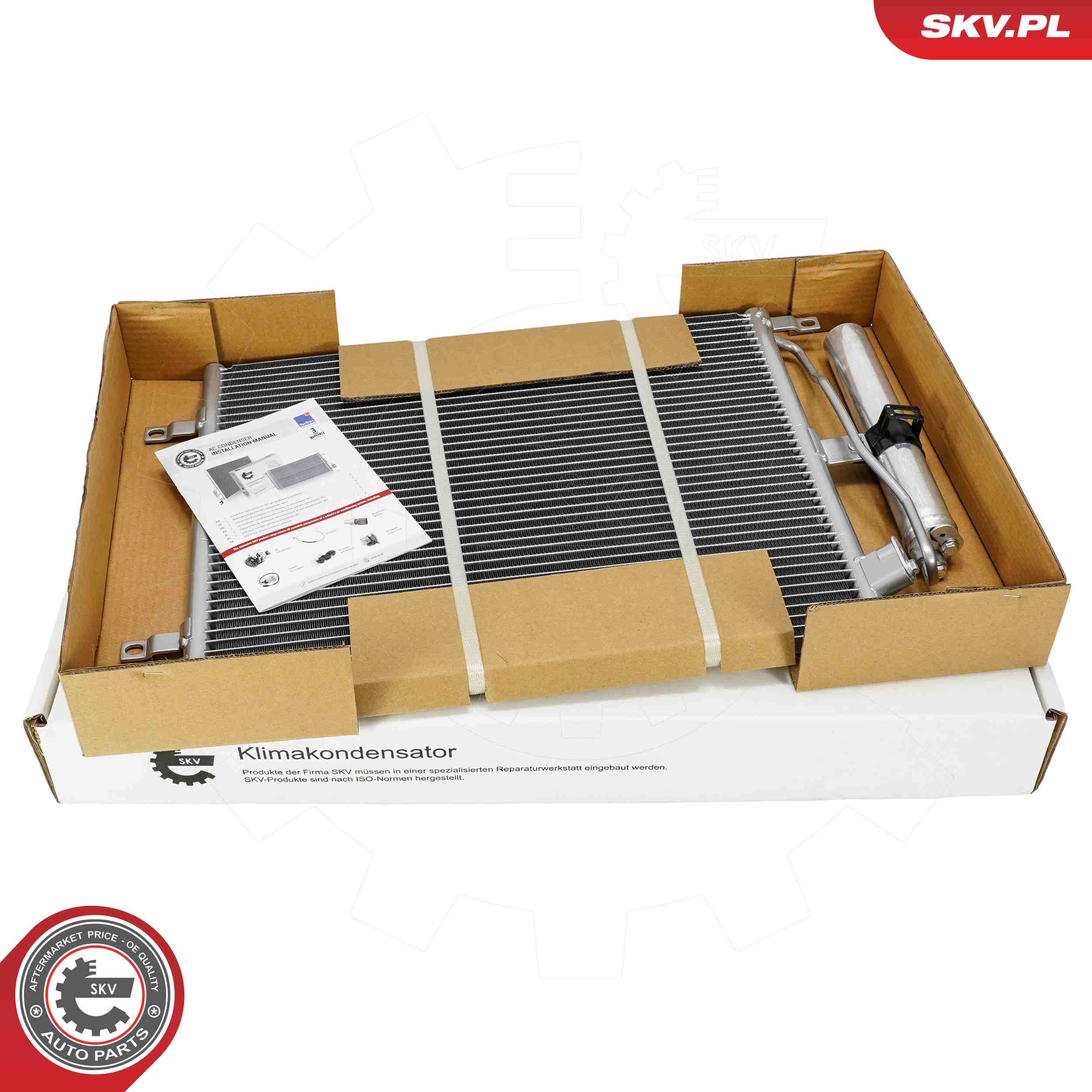 ESEN SKV Kondensor, klimaanlæg 86skv280 for NISSAN
