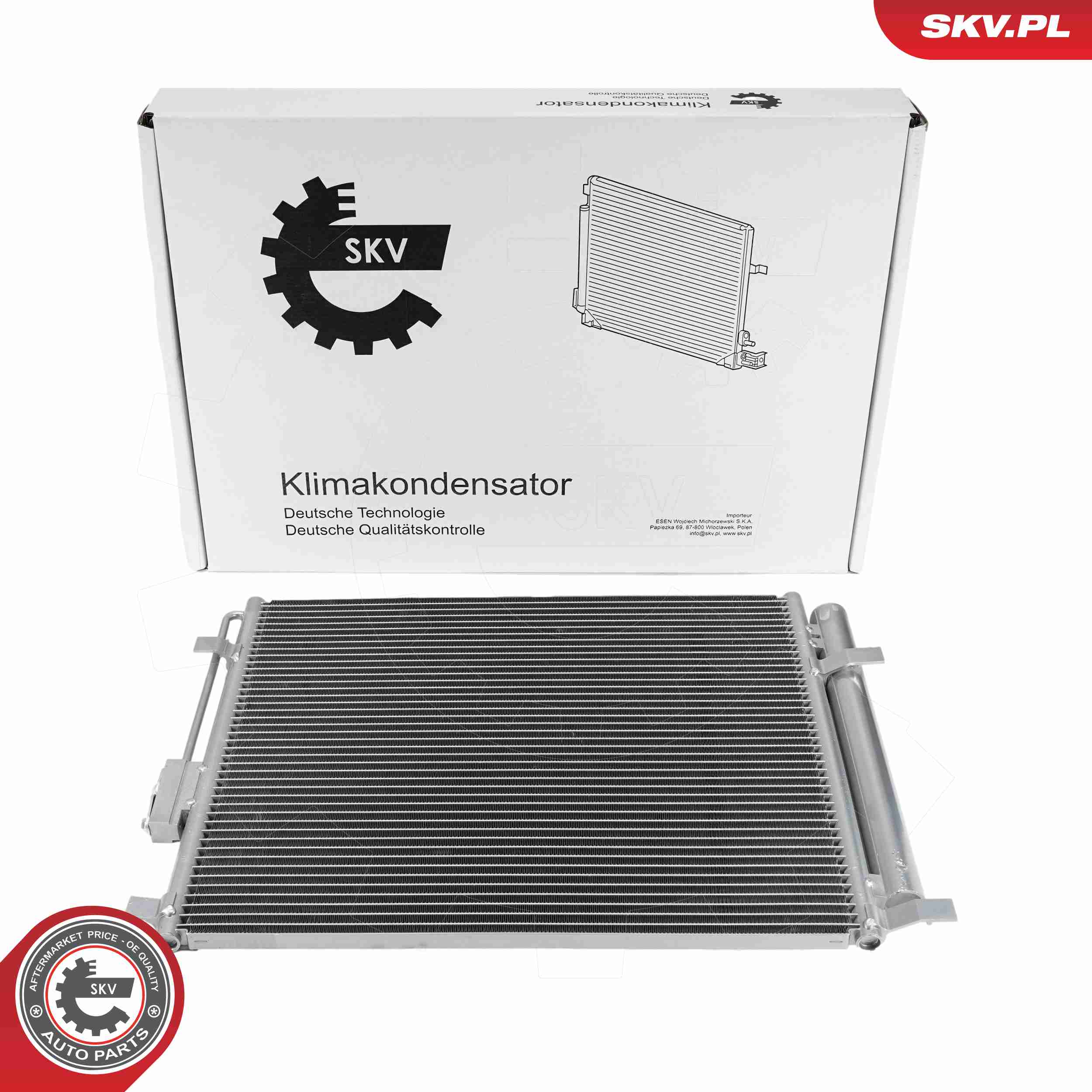 ESEN SKV Kondensor, klimaanlæg 86skv448 for HYUNDAI